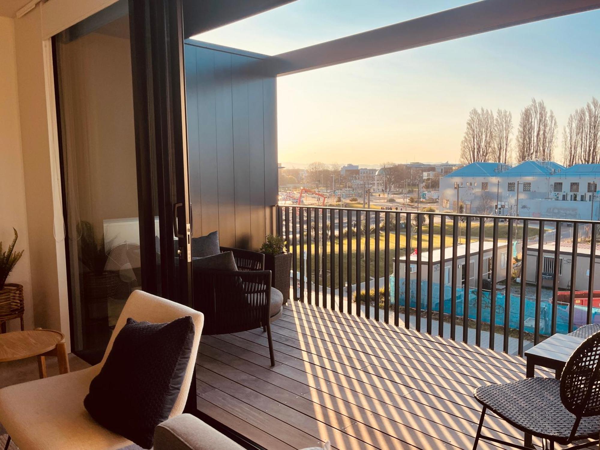 Top Floor Luxury City Central W Sunny Balcony Christchurch Exteriér fotografie